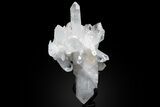 Quartz Crystal Cluster With Rotating Stand - Spectacular! #229594-2